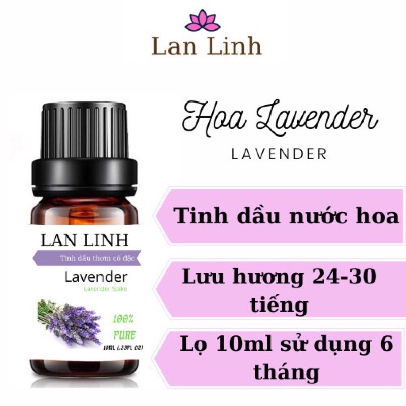 TINH DẦU THIÊN NHIÊN HOA LAVENDER NGUYÊN CHẤT 10ML CÔ ĐẶC LAN LINH