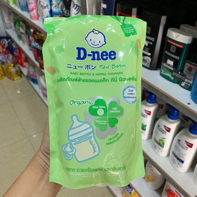 Nước rửa bình sữa Dnee Organic gói 600ml loại tốt