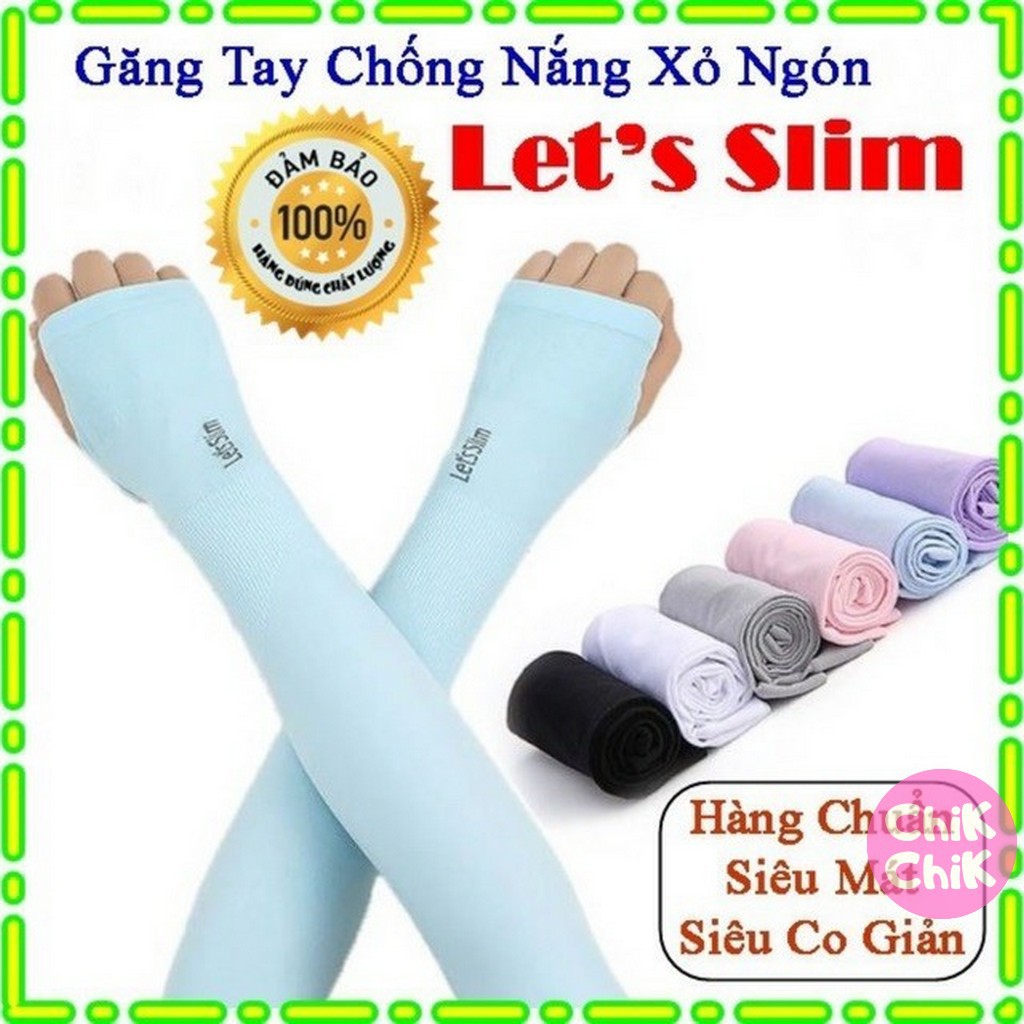 [Giá Sỉ] Găng tay chống nắng xỏ ngón Let's Slim GT001