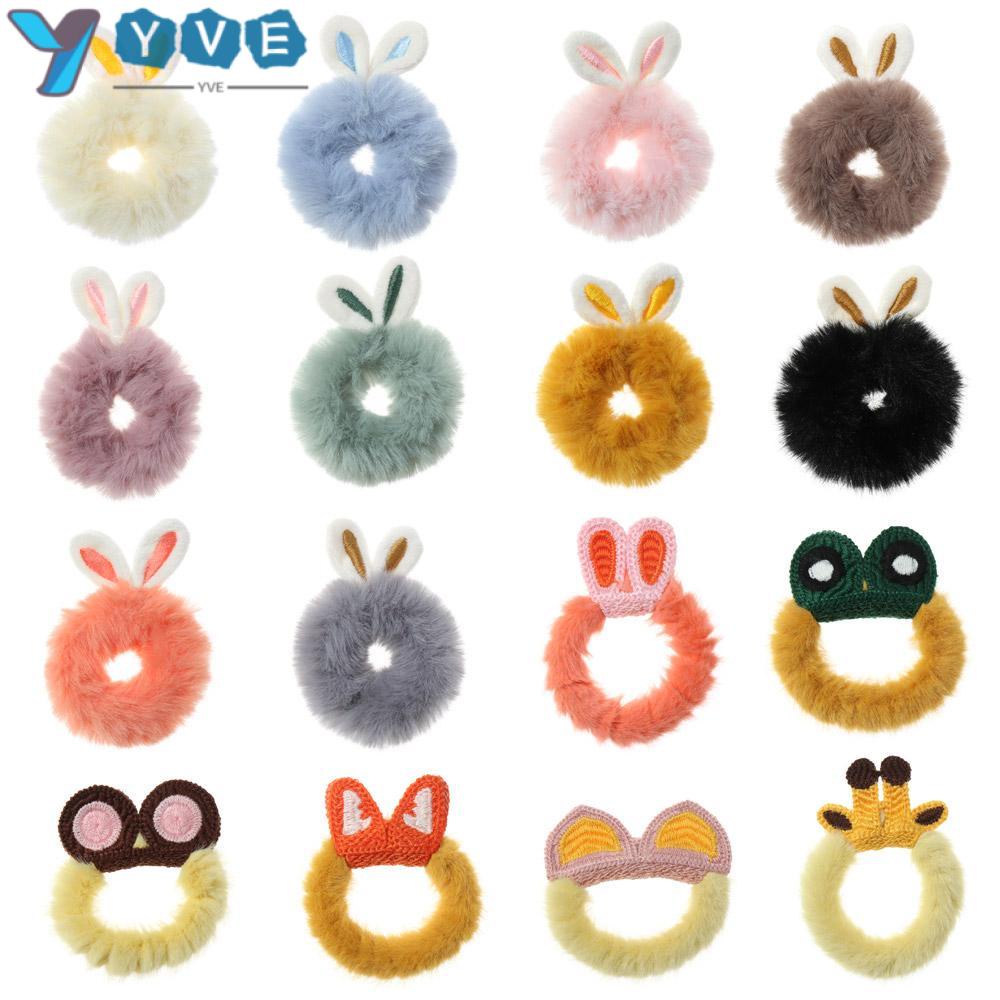 Dây buộc tóc nữ đính chùm lông xinh xắn