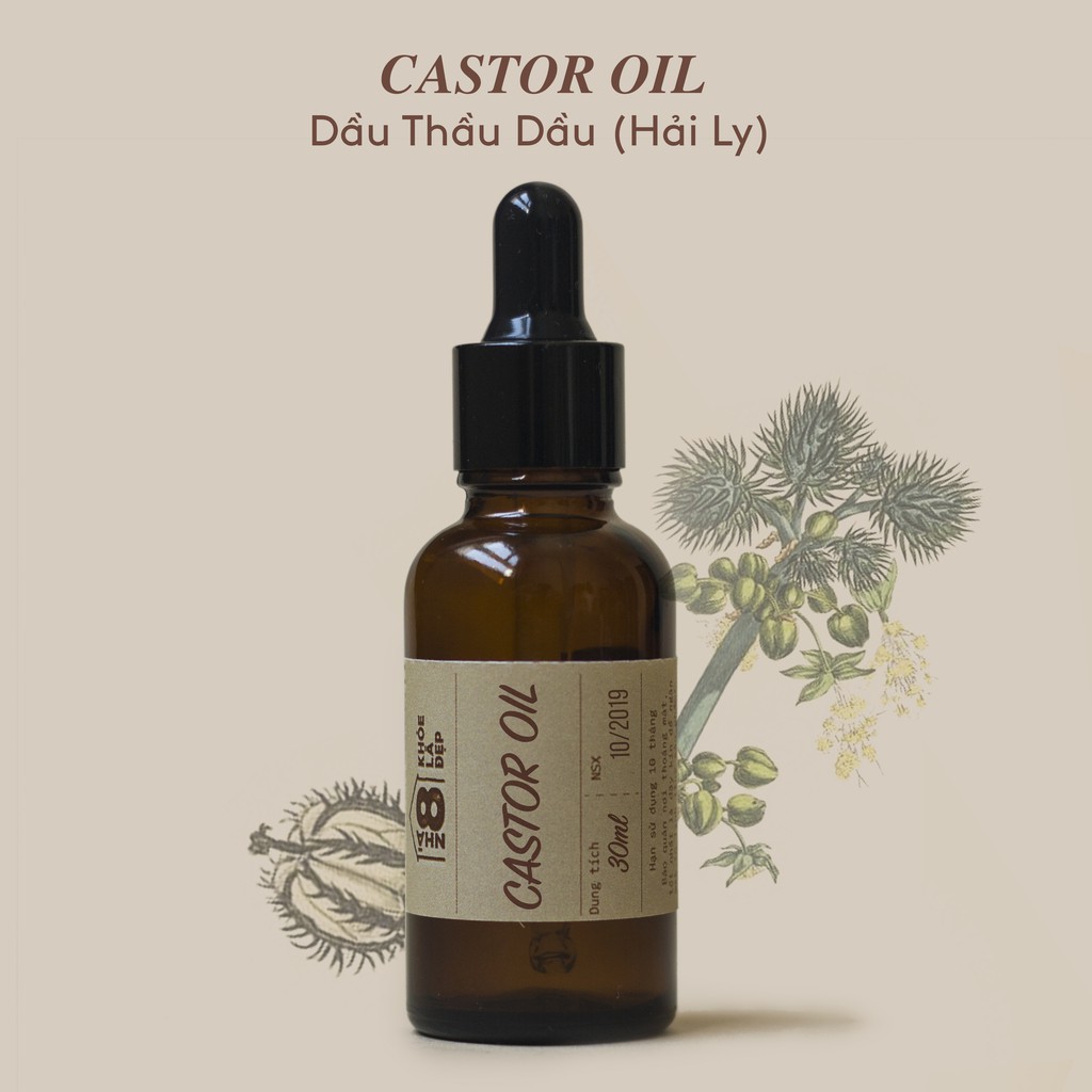 Dầu thầu dầu Nhà 8 / Castor Oil - Dưỡng da, dưỡng mi, dưỡng tóc