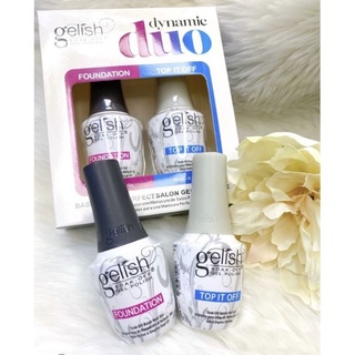 Liên kết, bóng, base top gelish trắng, Bộ base, top gelish trắng, cặp Base, top gelish trằng