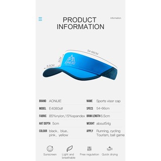 NÓN NỬA ĐẦU AONIJIE VISOR E4080S