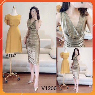 Đầm Body Nhũ Nhật Sang Trọng V1206 - Chatfashion.vn1 (Kèm video do shop tự quay ) - HÀNG THIẾT KẾ