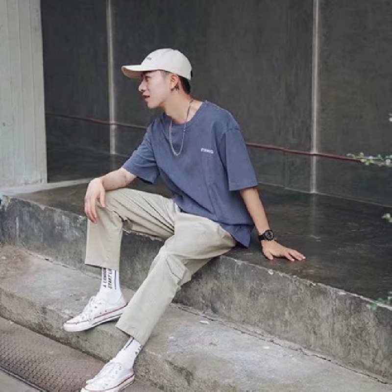 Áo Thun Nam Ngắn Tay Cổ Tròn Thời Trang