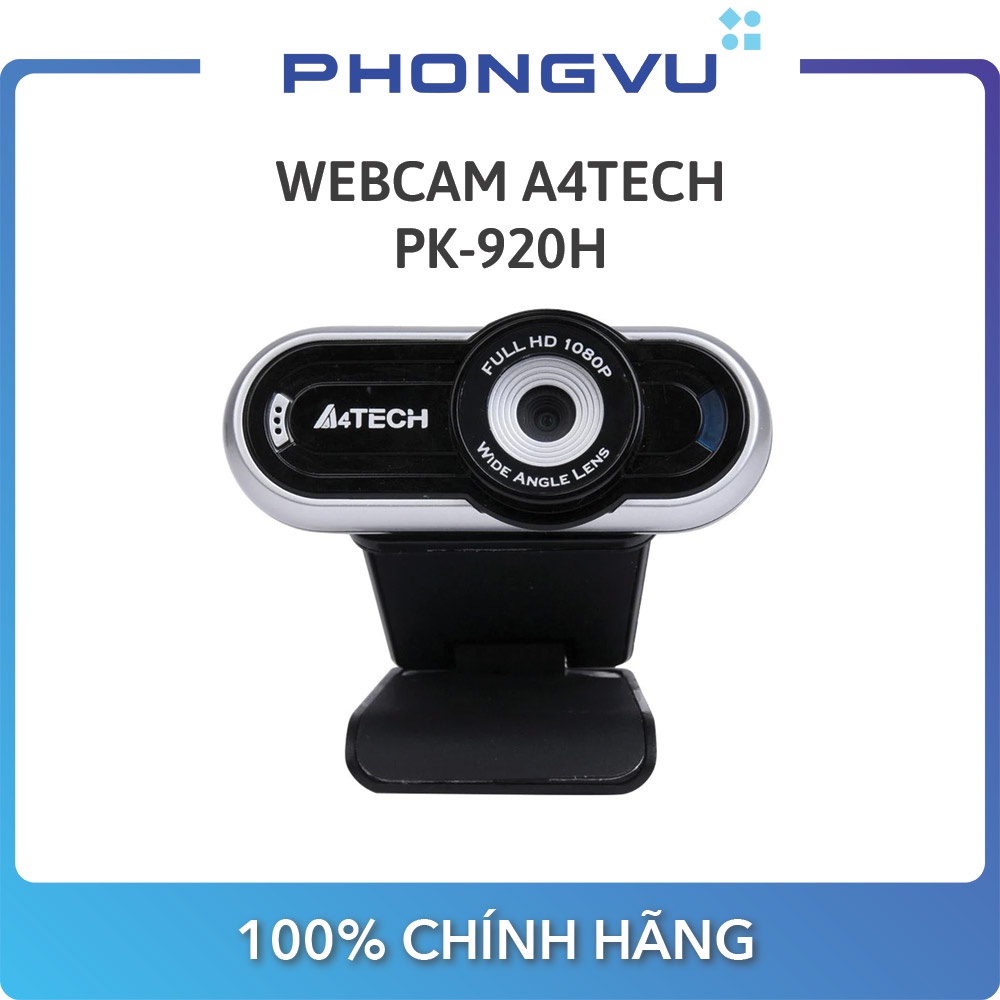 [Mã ELMALL10 giảm 10% đơn 500K] Webcam A4tech PK-920H - Bảo hành 12 tháng