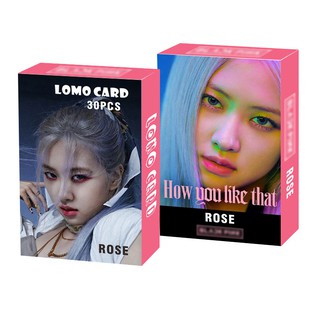 Bộ Lomo card Rose Blackpink hộp 30 thẻ ảnh thành viên Rose