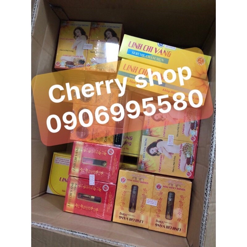 Serum Dưỡng Trắng Da Se Khít Lỗ Chân Lông Linh Chi Vàng