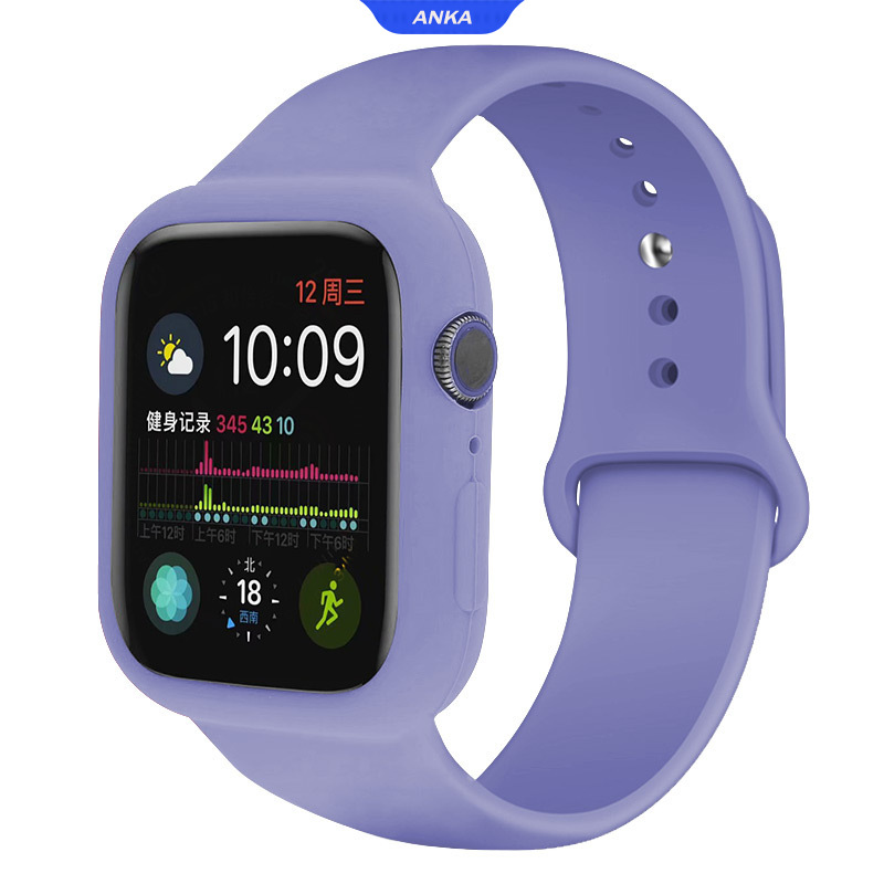 Ốp Lưng Silicon Màu Trơn Thời Trang Cho Apple Watch Series 1 / 2 / 3 / 4 / 5 / 6 Se