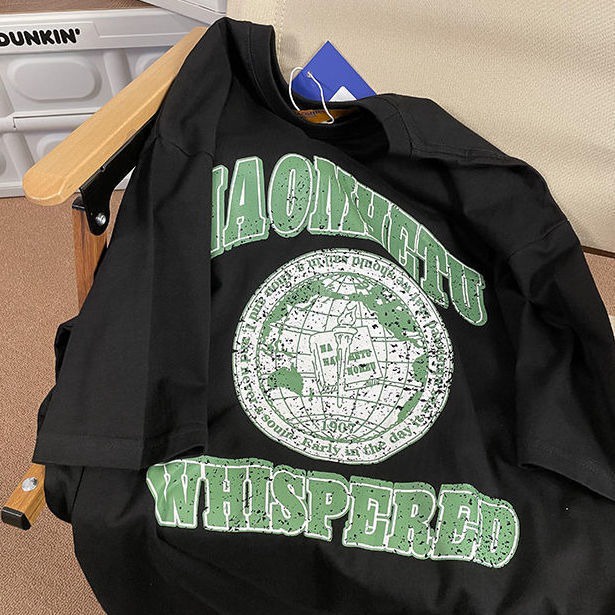 Áo thun NRVP tay ngắn cổ tròn phong cách đường phố Nhật Bản thời trang mùa hè 2022 cho nữ