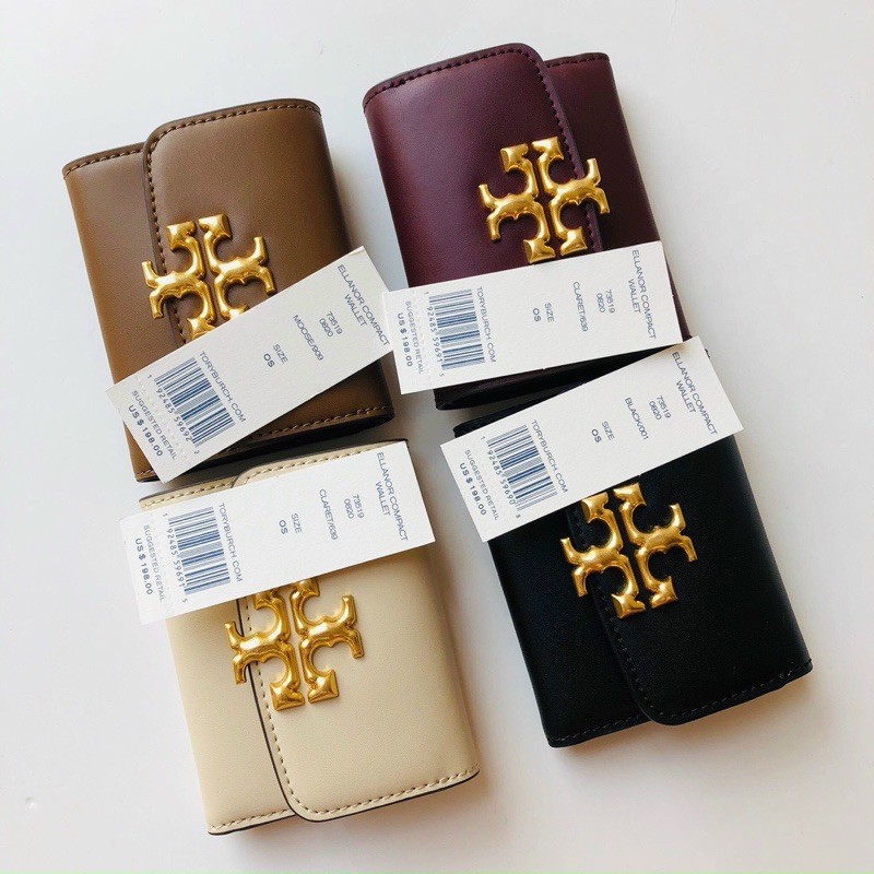 Ví T.B tory eleanor logo cream