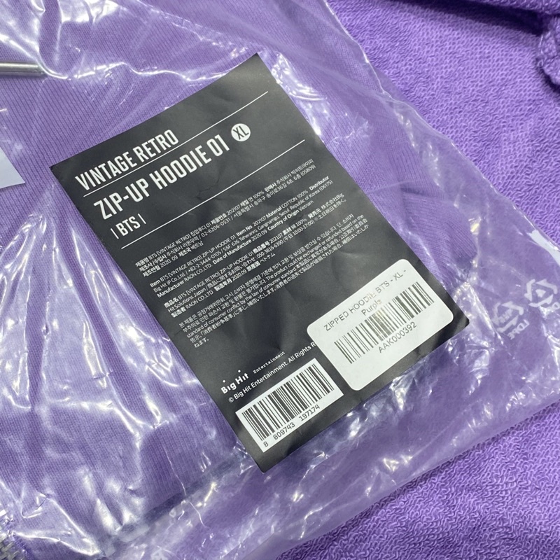 [Hàng Chính Hãng] [Giá Huỷ Diệt] ÁO KHOÁC CÓ ZIP KÉO - THƯƠNG HIỆU TỪ BIG HIT HÀN QUỐC - BTS ZIPPED HOODIE | BigBuy360 - bigbuy360.vn