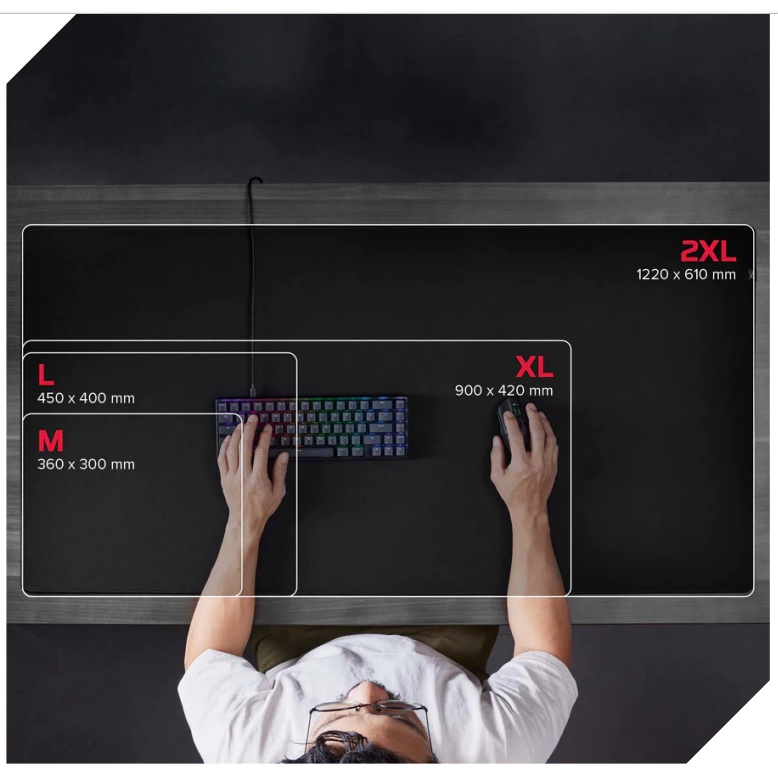 HyperX Pulsefire Mat – Tấm lót chuột chơi game  - Hàng Chính Hãng