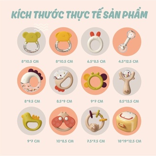 Bộ xúc xắc baby rattle duhoon