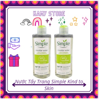 (Mẫu mới) Nước Tẩy Trang Simple Kind to Skin Micellar Cleansing Water 200ml
