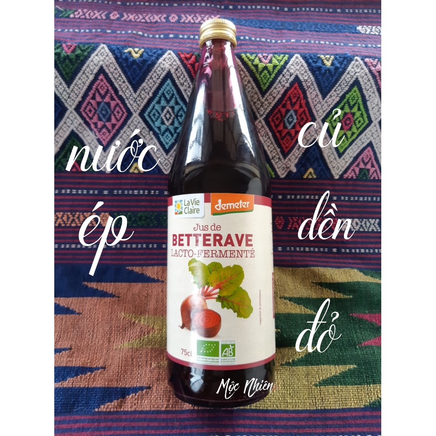 NƯỚC ÉP CỦ DỀN ĐỎ HỮU CƠ - PHÁP 750ML
