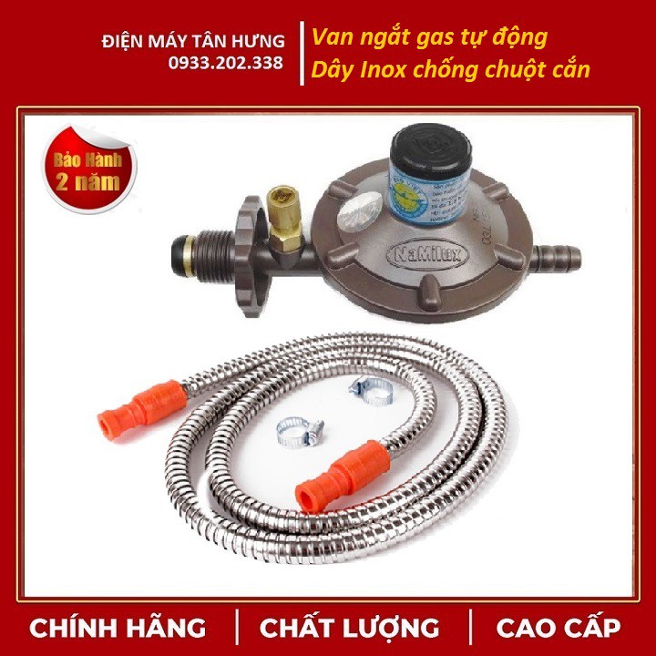 [ Rẻ vô địch ] VAN GAS NGẮT TỰ ĐỘNG NAMILUX và DÂY GA INOX