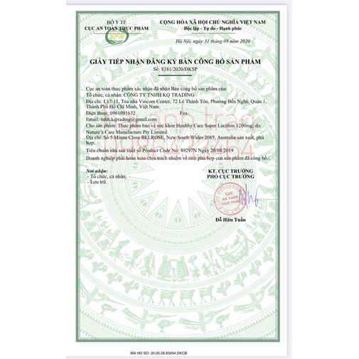 Viên uống mầm đậu nành Healthy care 100v Úc | Thế Giới Skin Care