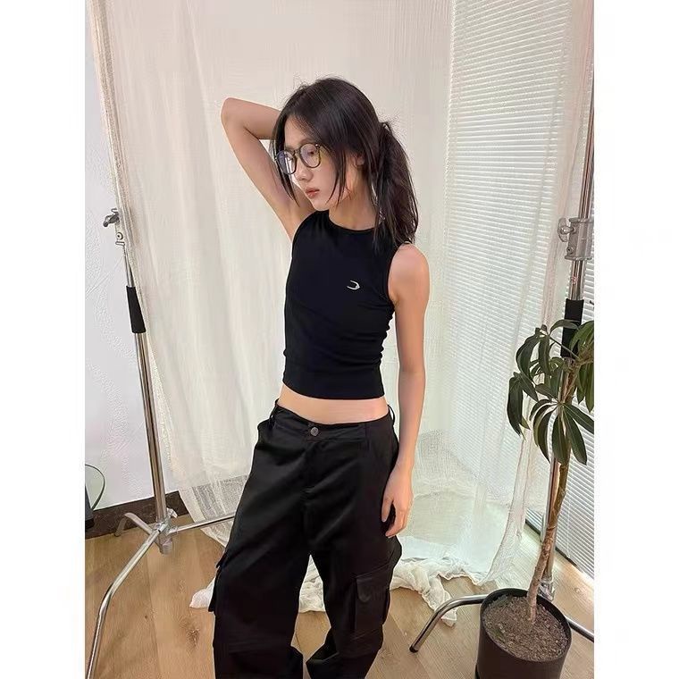 Áo Hai Dây Cột Dây Dáng Ôm Thời Trang Mùa Hè Quyến Rũ Cho Nữ