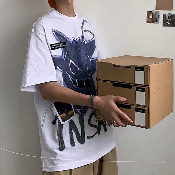 Áo thun tay ngắn in hình hoạt hình thời trang cá tính