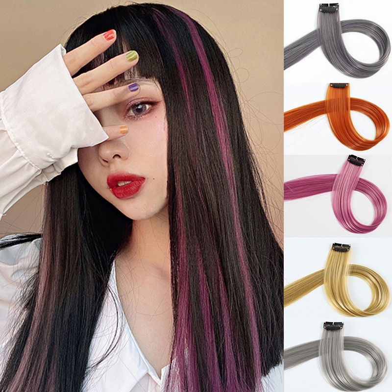 Tóc giả nối dài tự nhiên hợp thời trang cho nữ nhiều màu sắc tùy chọn