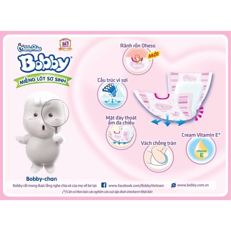 Miếng lót Bobby Newborn 1 28 miếng