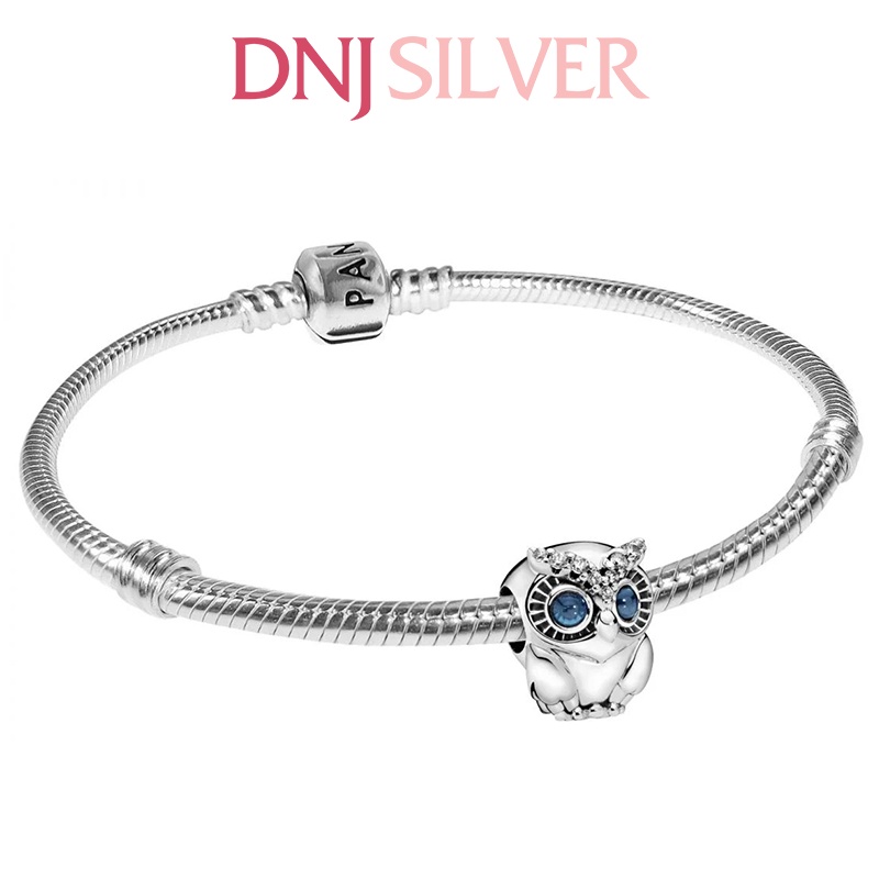[Hàng cao cấp] Charm bạc 925 cao cấp, hàng chuẩn bạc - Charm Sparkling Owl thích hợp để mix vòng tay charm - DN120