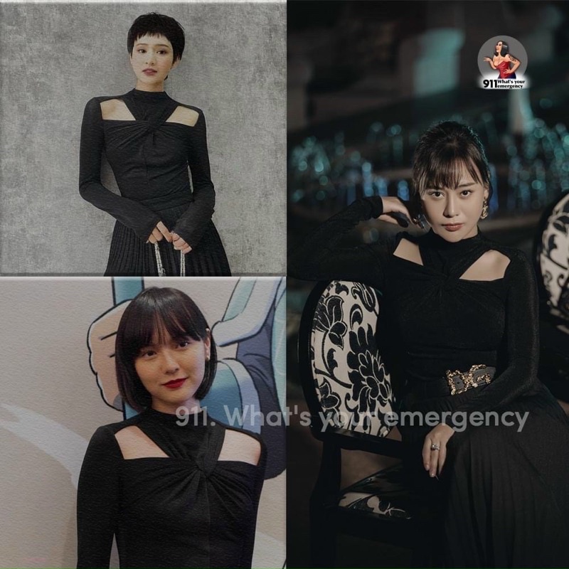 Áo Thun Trà Xanh  Khoét Ngực Hở Vai  Tay Dài