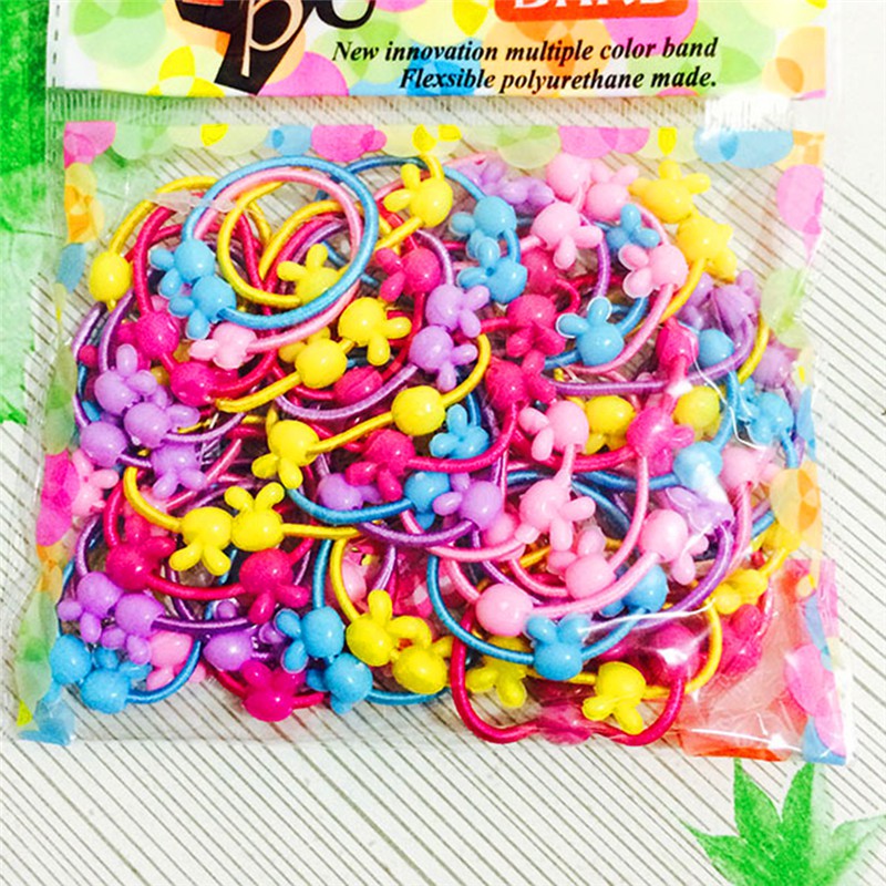 Thun Cột Tóc Đính Hạt Hoạt Hình Dễ Thương Cho Bé