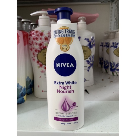 [Có sẵn] [Chính hãng] Sữa Dưỡng Thể Nivea Extra White Night Nourish (Tím) - 400ml