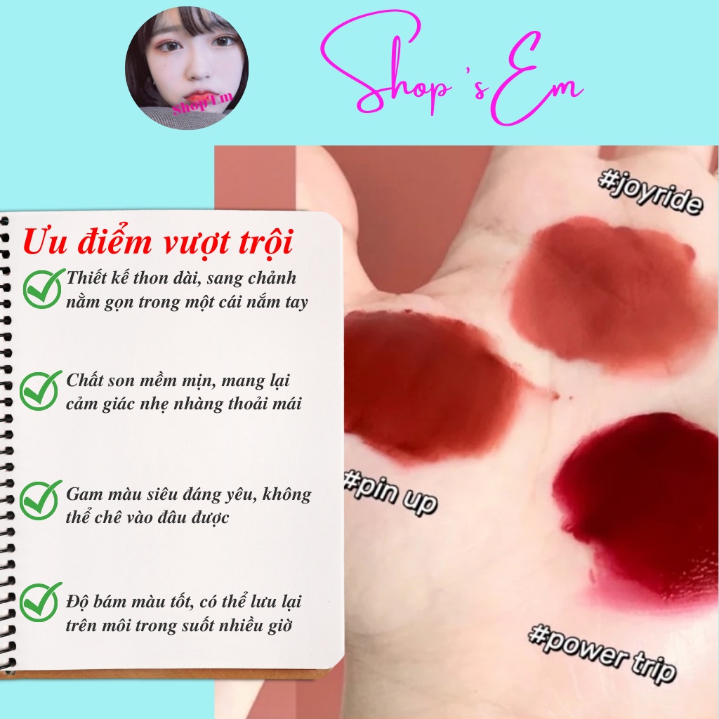 Son kem Nars Air Matte lip color 3.5ml full box Đầy Quyến Rũ Chất Son Mềm Mịn Gam Màu Siêu Đáng Yêu Cùng Độ Bám Màu Tốt