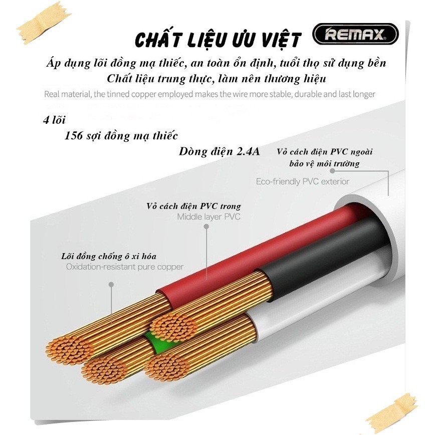 Cáp sạc đa dụng 3 in 1 Suda Remax RC-109th