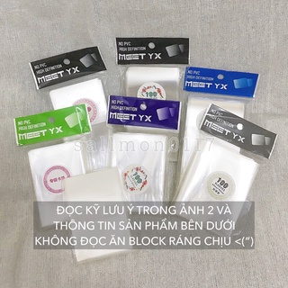 SỈ Sleeve MeeT 5.7x8.7cm dày thường 6.2x6.2 circle card 6.0x8.7 6.5x9.0 đựng card bọc thẻ bài