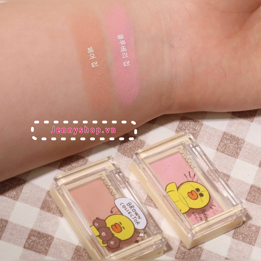 Bộ Son Tint Bóng Romand X Line Friends