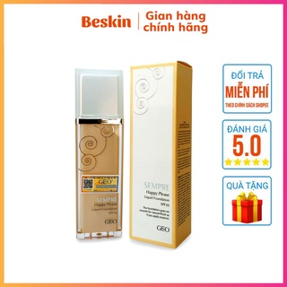 Kem nền Geo Sempre Happy & Please Liquid Foundation Natural Beige 40ml