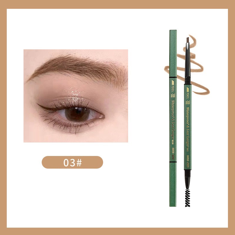 Chì Kẻ Lông Mày Hai Đầu Lâu Trôi Chống Thấm Nước XIXI