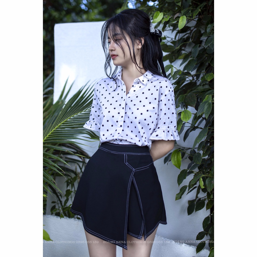 Quần váy dáng A vải tuyết mưa mềm mịn màu đen M012 | BigBuy360 - bigbuy360.vn
