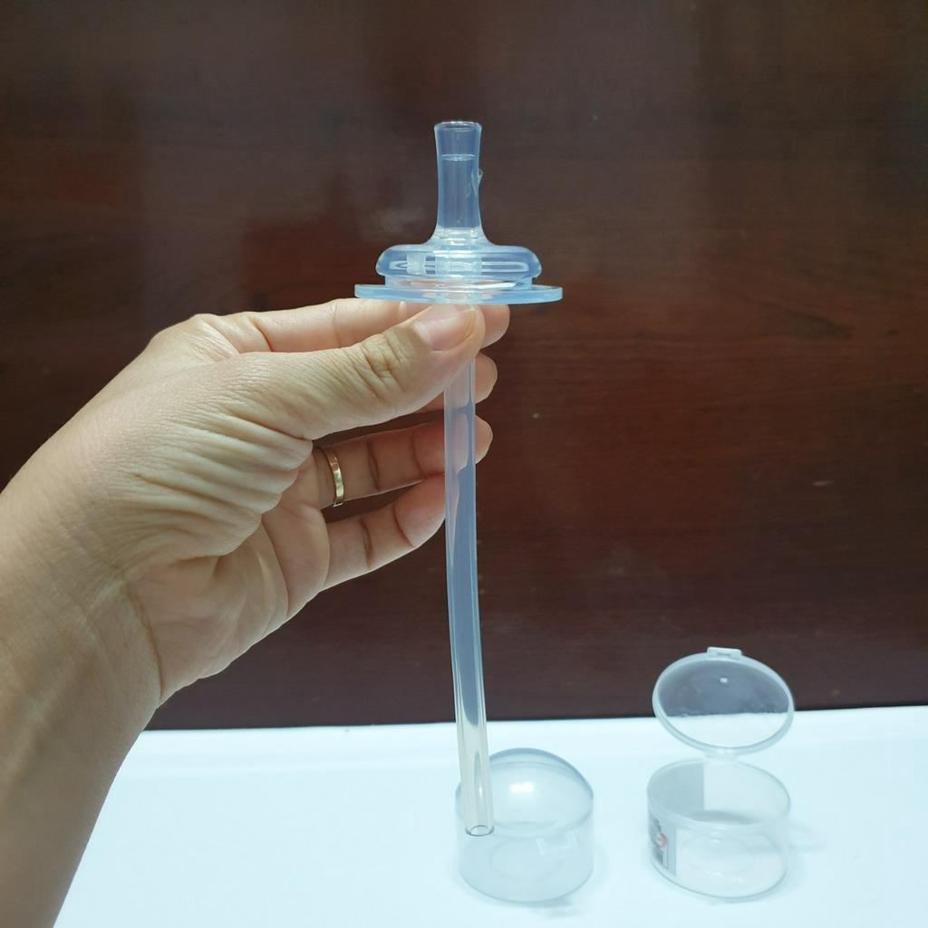 Ống hút thẳng cho bình sữa cổ rộng Moyuum, Grosmimi, Pigeon cho bé từ 6 tháng