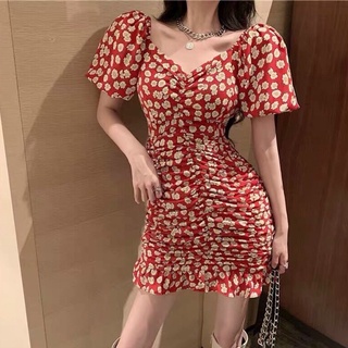 Đầm hoa lụa măc 2 kiểu nhúng siêu xinh