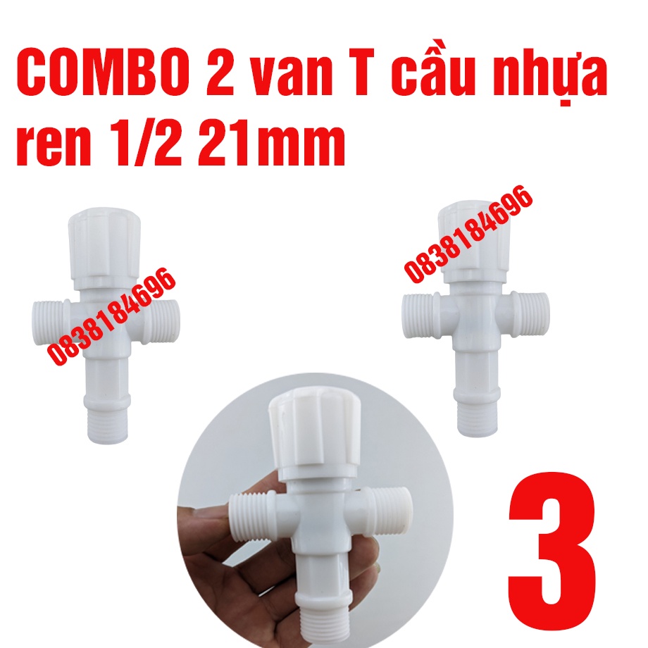 Van t cầu 304 T cầu inox - T cầu có khóa SUS 304,Chia Nước cho vòi xịt vệ sinh NK25