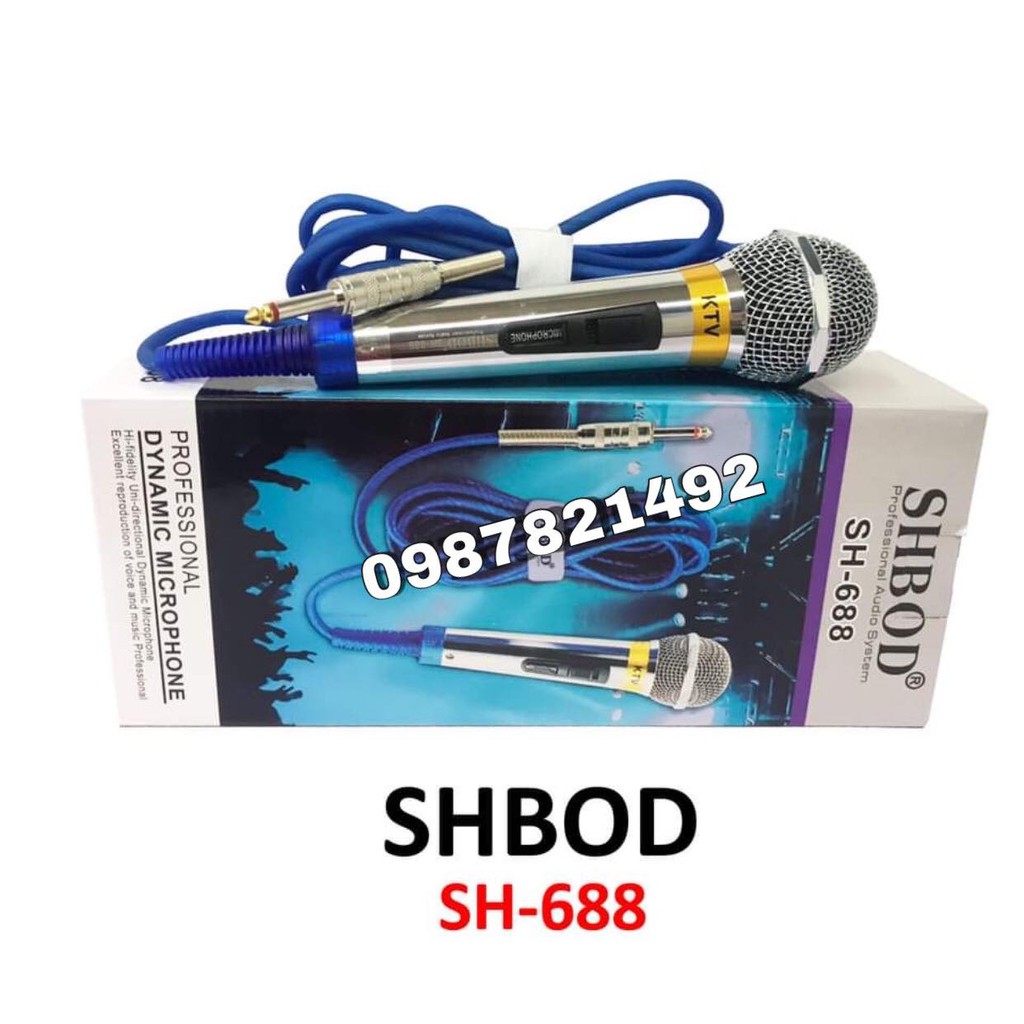 ⚡️MICRO KARAOKE⚡️ SHBOD SH-688 có dây, hàng chính hãng 💯