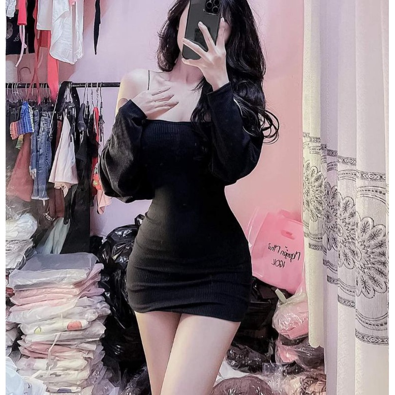 Đầm body kèm khoác tôn dáng