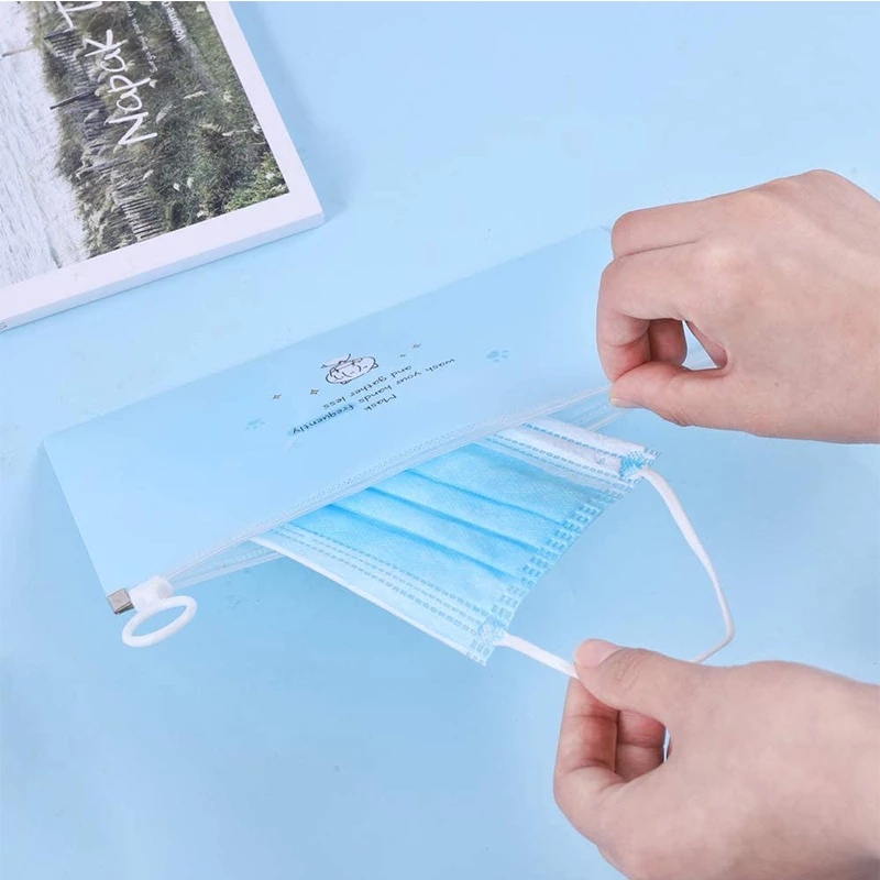 Túi Đựng Khẩu Trang Chống Bụi Chống Thấm Nước In Hoạt Hình Dễ Thương Cho Trẻ Em / Học Sinh