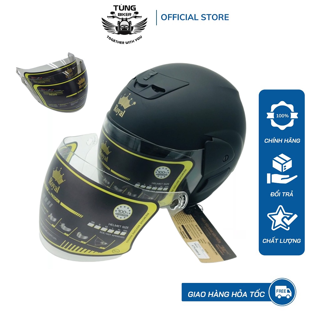 Kính Mũ Bảo Hiểm Thay Thế Cho Royal M01, Asia MT119, HJC VO20, Honda, GRO