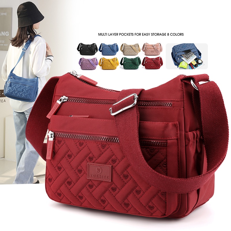 Túi Vải Canvas Đeo Vai Thêu Họa Tiết Xinh Xắn Thời Trang Cho Nữ