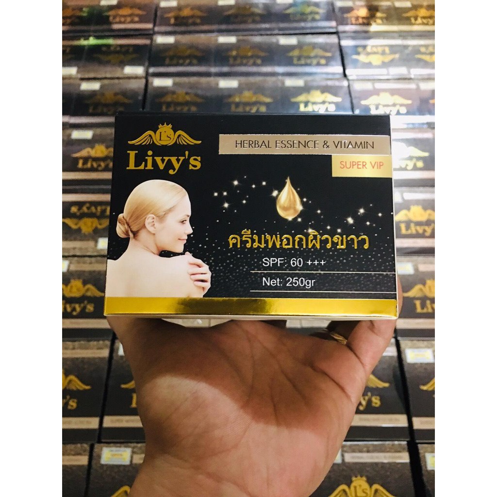 Kem body Livy's đen mẫu mới 250g Thái lan