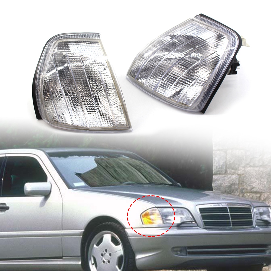 Vỏ Bọc Đèn Tín Hiệu ABS Trái / Phải Siêu Bền 2028261243 2028261143 Cho Mercedes-Benz C-class W202 94-00