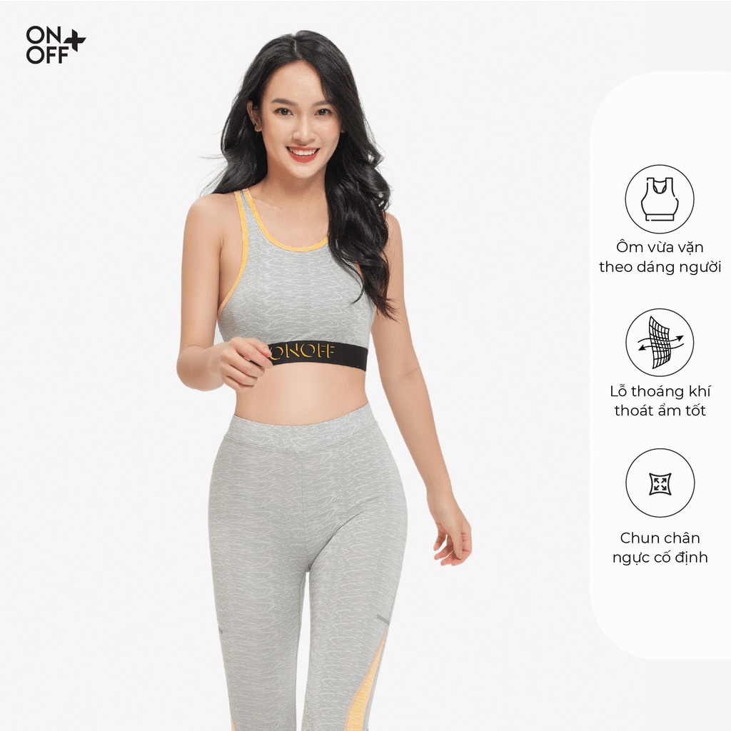 Áo crop-top nữ ONOFF thoáng mát, hỗ trợ vận động - H16TR19046