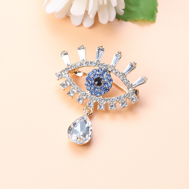 Ghim Cài Áo Hình Giọt Nước Đính Đá Thời Trang