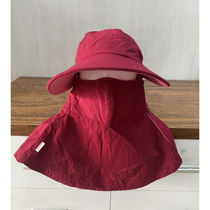 Nón vành khẩu trang màu thêu